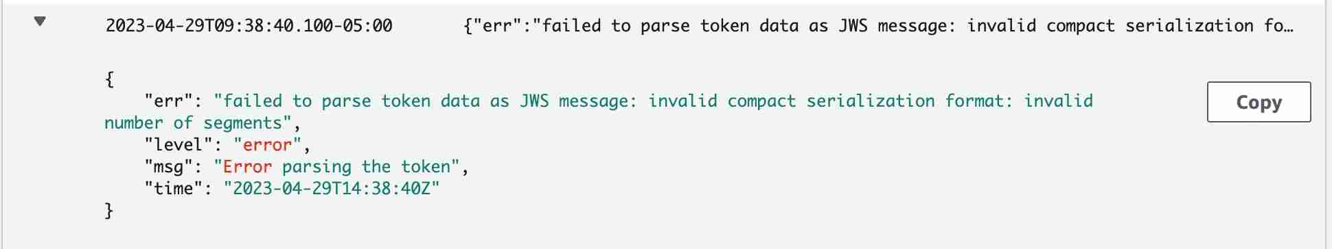 Failure Cloudwatch