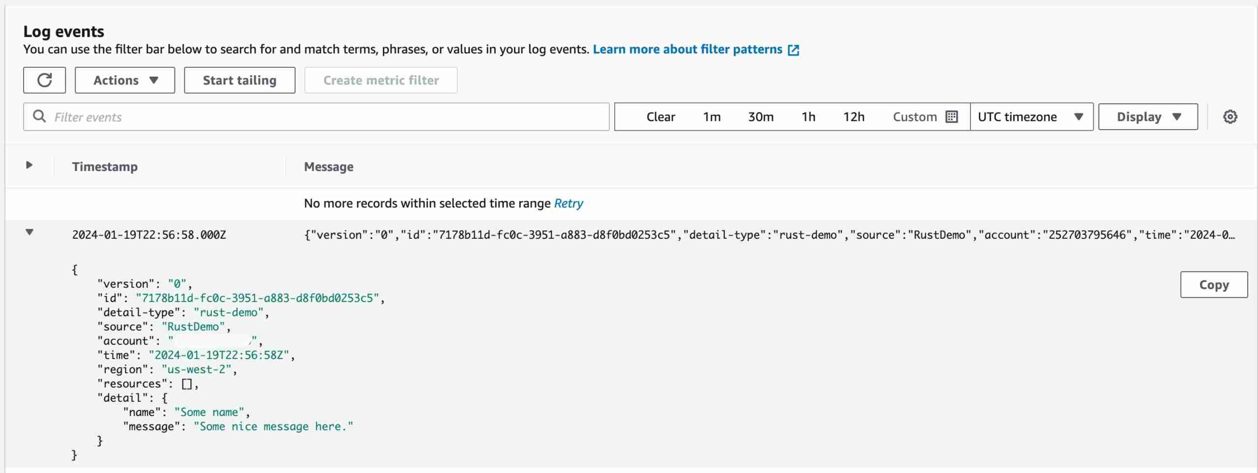 CloudWatch Log