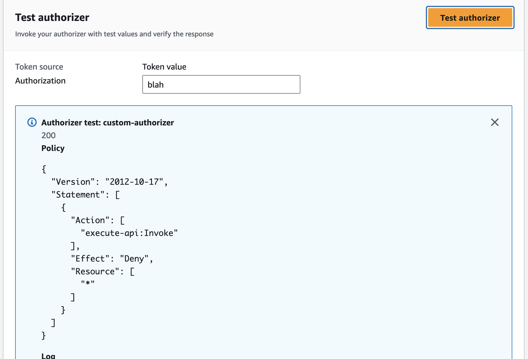 Rust Lambda Authorizer Allow