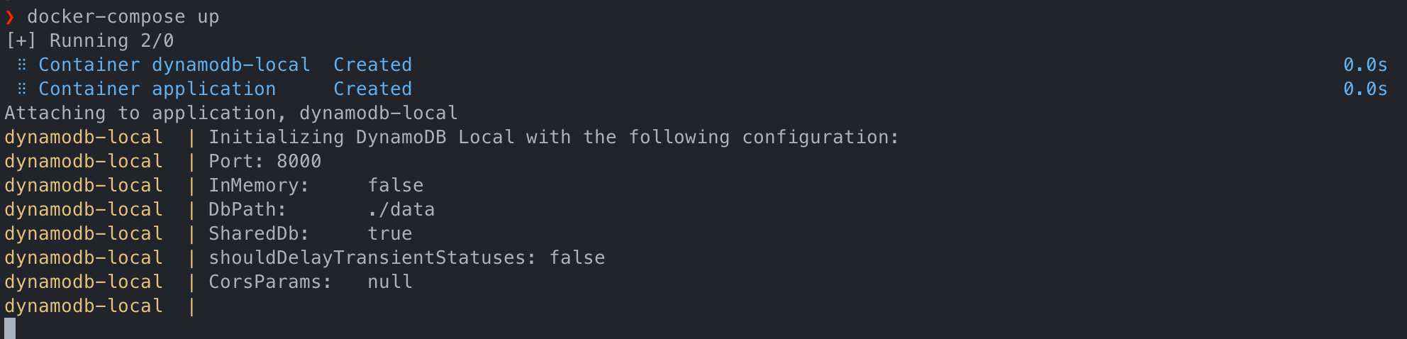 Docker Compose Up