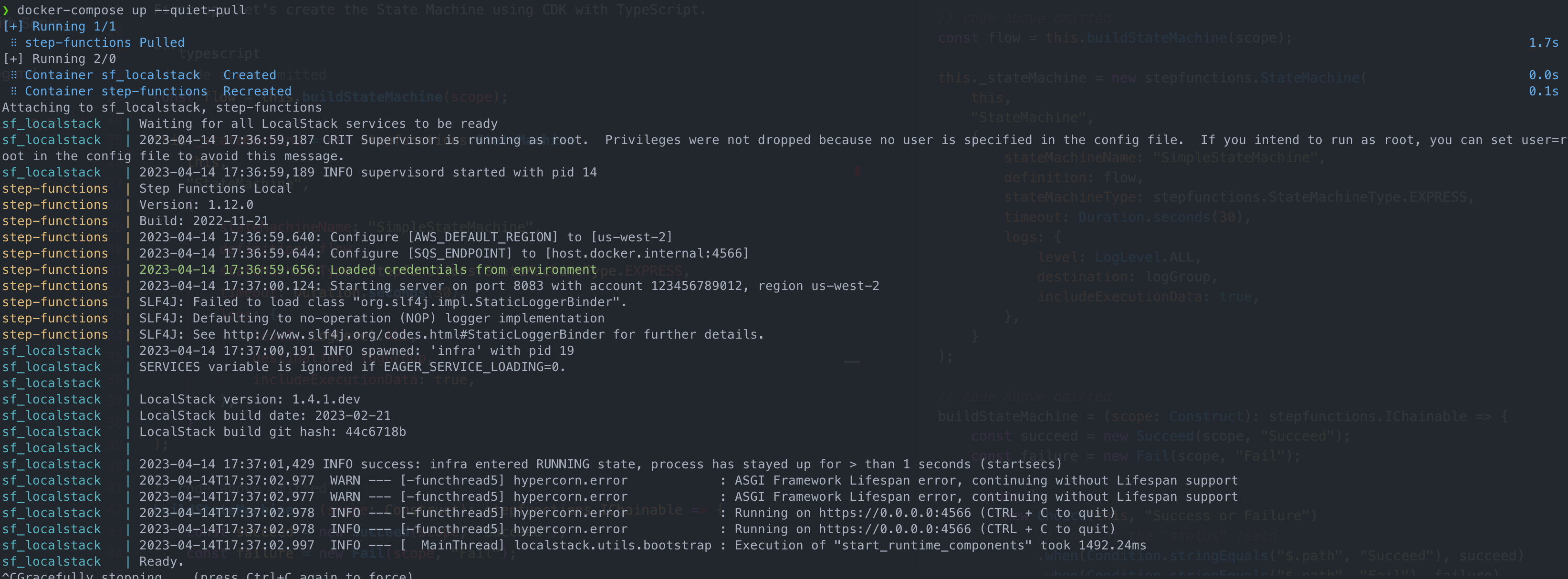 Docker startup