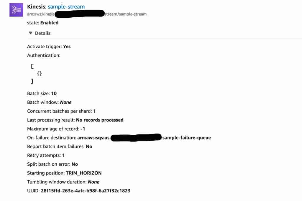 Processing results