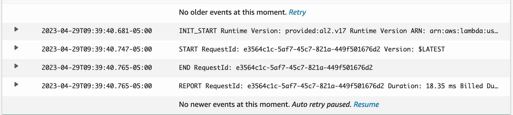 Failure Cloudwatch