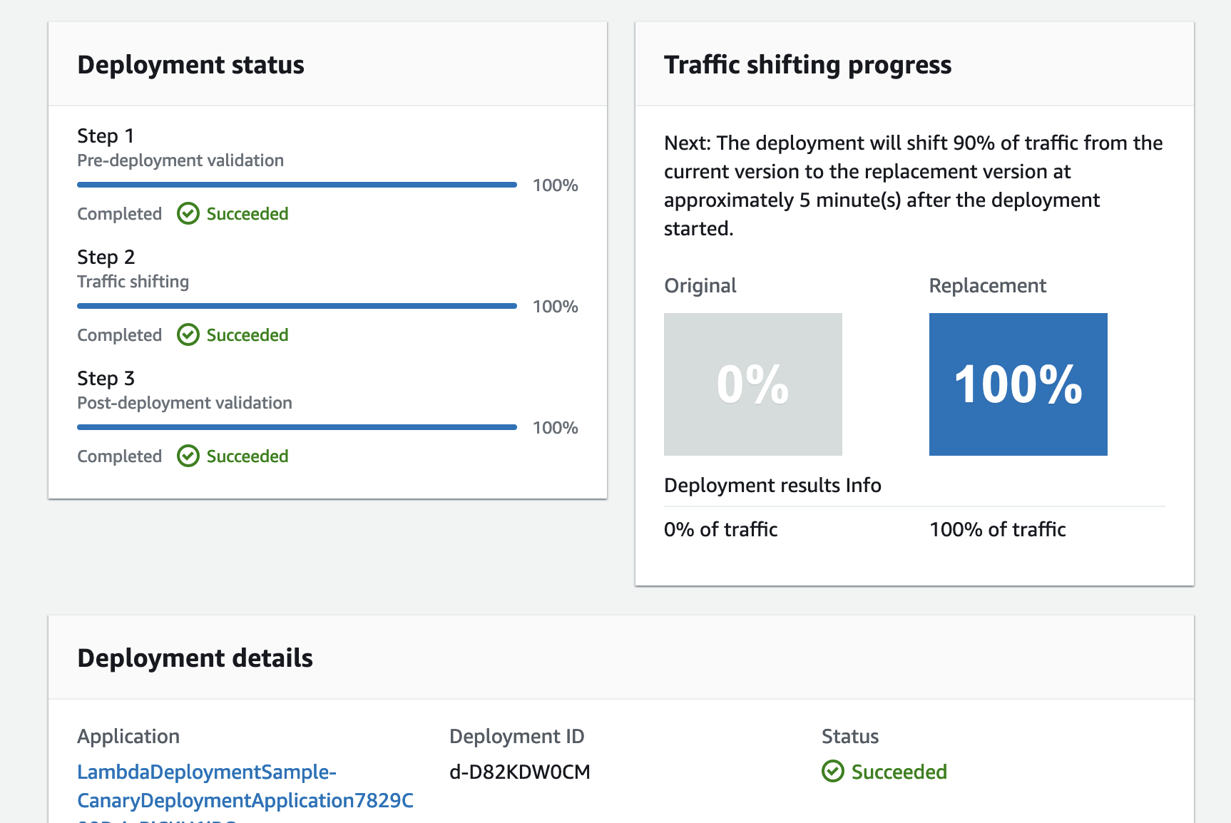 Deployment succeeded