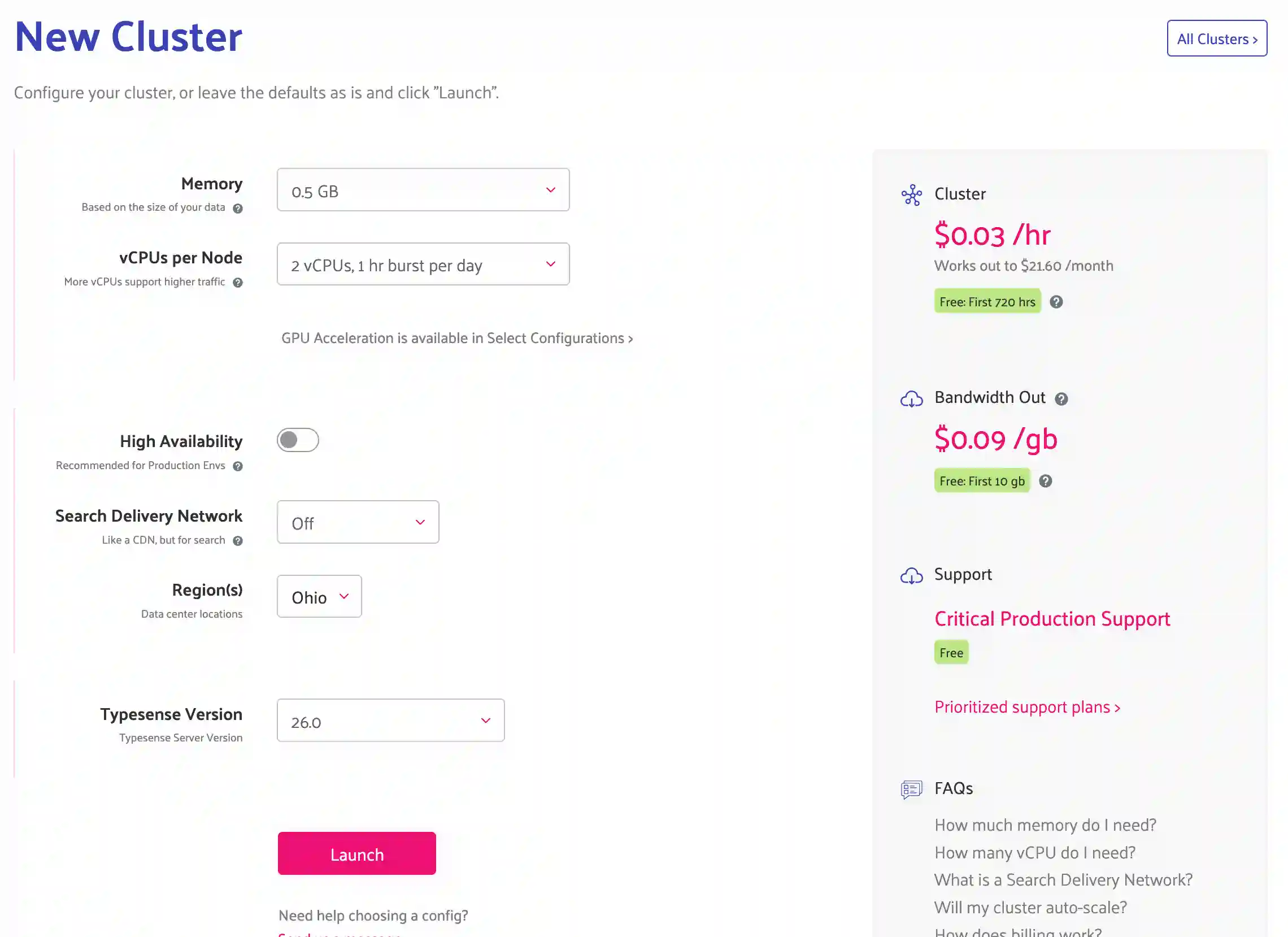 Typesense Account